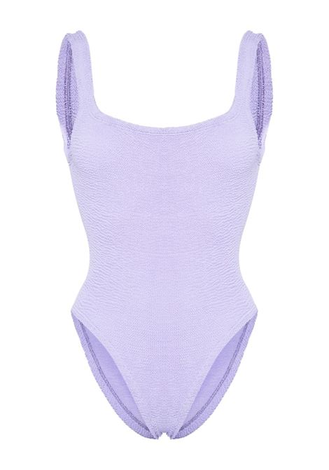 Liliac shirred-effect swimsuit Hunza G - women HUNZA G | SSQUARECRLLC